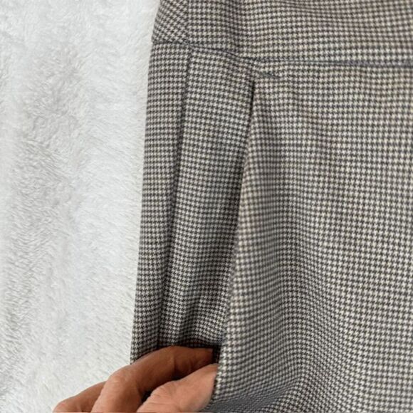 NWT Marella Timoteo Pants Slacks Trousers Gray Cream Houndstooth Size 4 - Picture 5 of 16